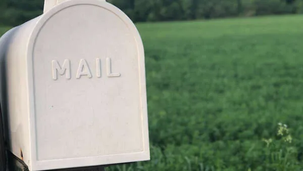 Mailbox representing print and mail design services